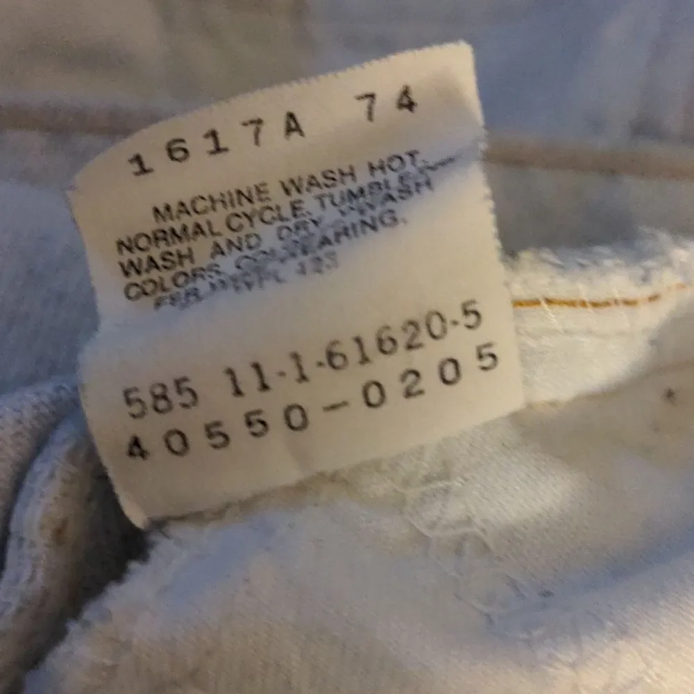 ‎Levi's vintage upcycled jean shorts size 36